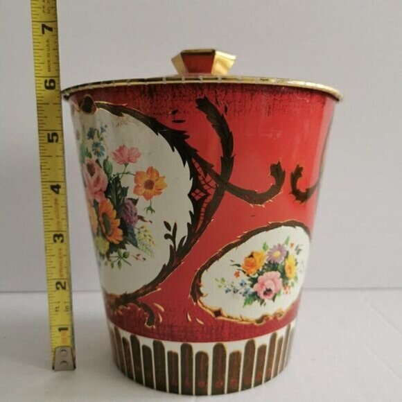 Vintage Horner's Toffees Round Tin - Retro Decor Candy Bucket - Picture 8 of 10